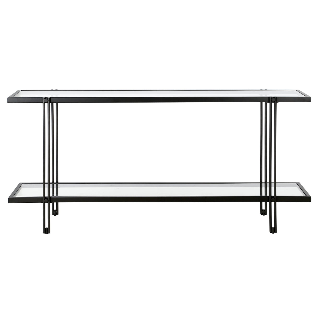 Inez Steel and Glass Console Table