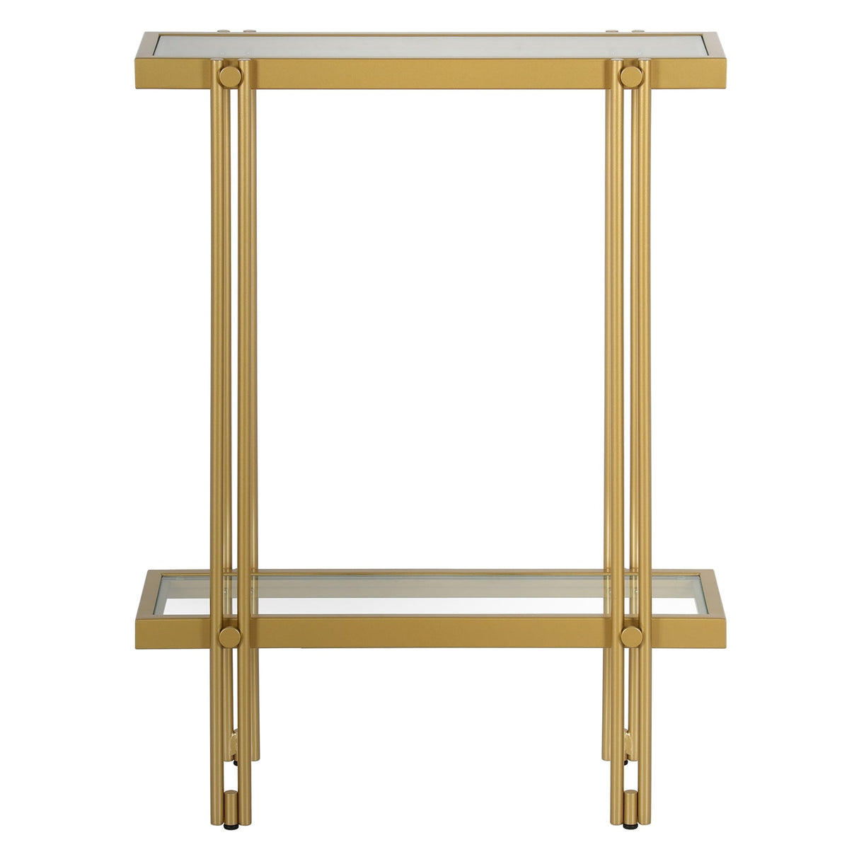Inez Steel and Glass Console Table