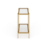 Inez Steel and Glass Console Table