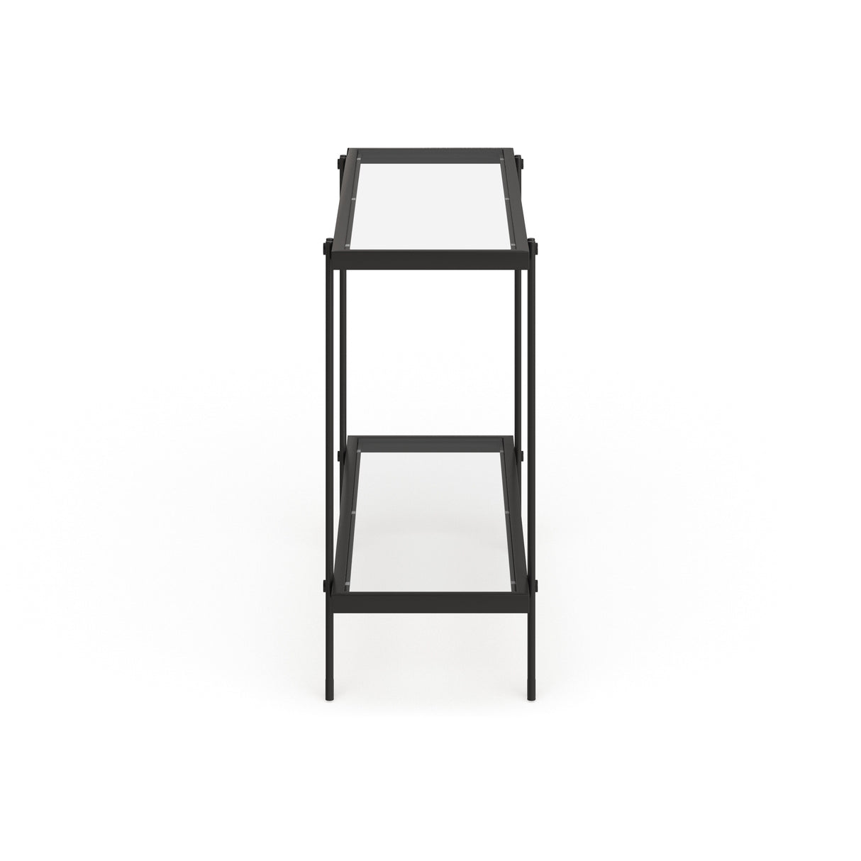 Inez Steel and Glass Console Table