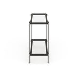 Inez Steel and Glass Console Table