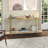 Inez Steel and Glass Console Table