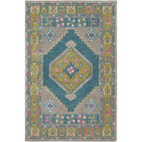 Inez Traditional Southwestern Olive Area Rug - 5' x 7'6"