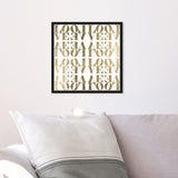 Infinite Love Pattern Modern Gold Canvas Wall Art Print for Living Room