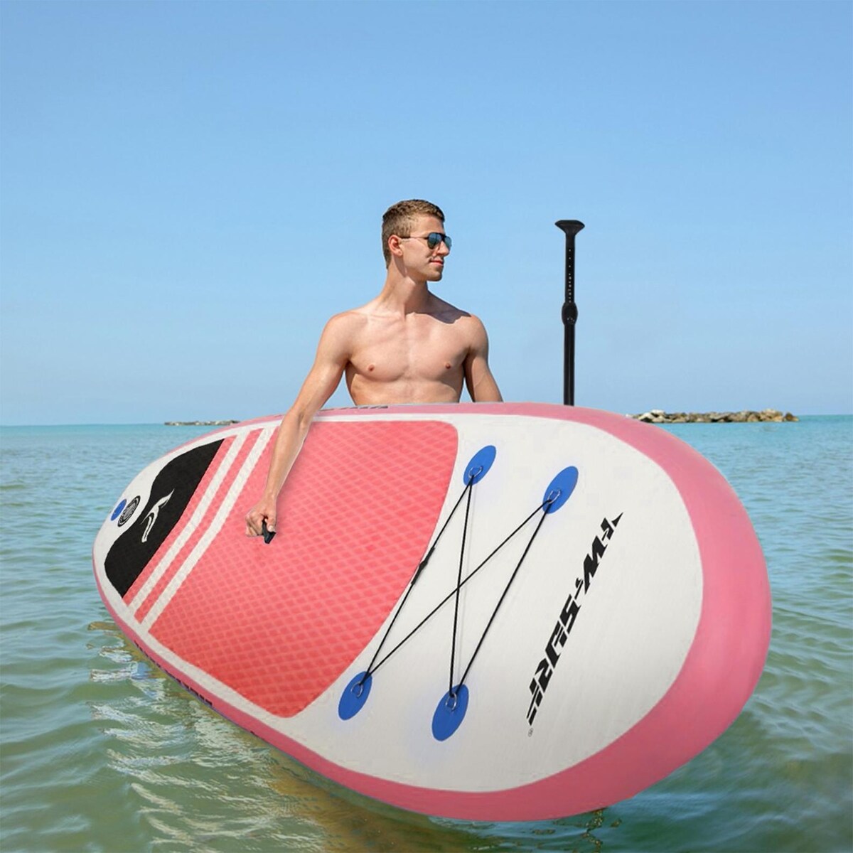 Inflatable 10'×30"×6" Ultra-Light (17.6lbs) SUPs for All Skill Level Everything