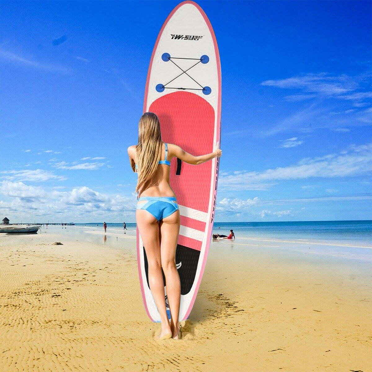 Inflatable 10'×30"×6" Ultra-Light (17.6lbs) SUPs for All Skill Level Everything