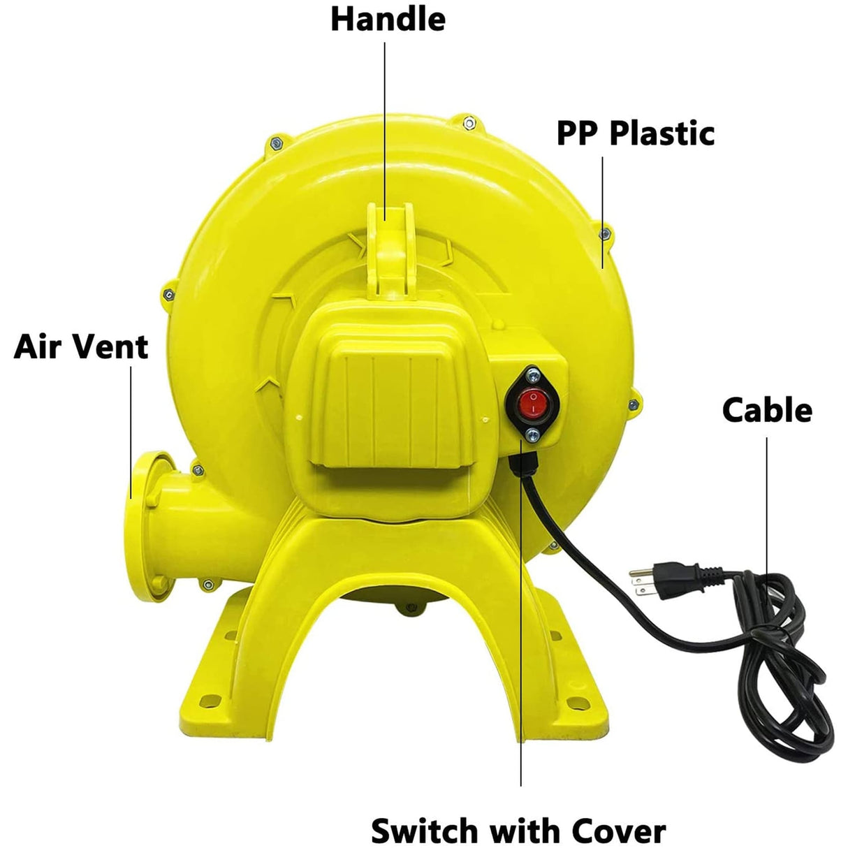 Inflatable Blower 450 Watt Bounce House Air Blower for Inflatable Castle and Jump Slides, Portable Blower Fan Pump