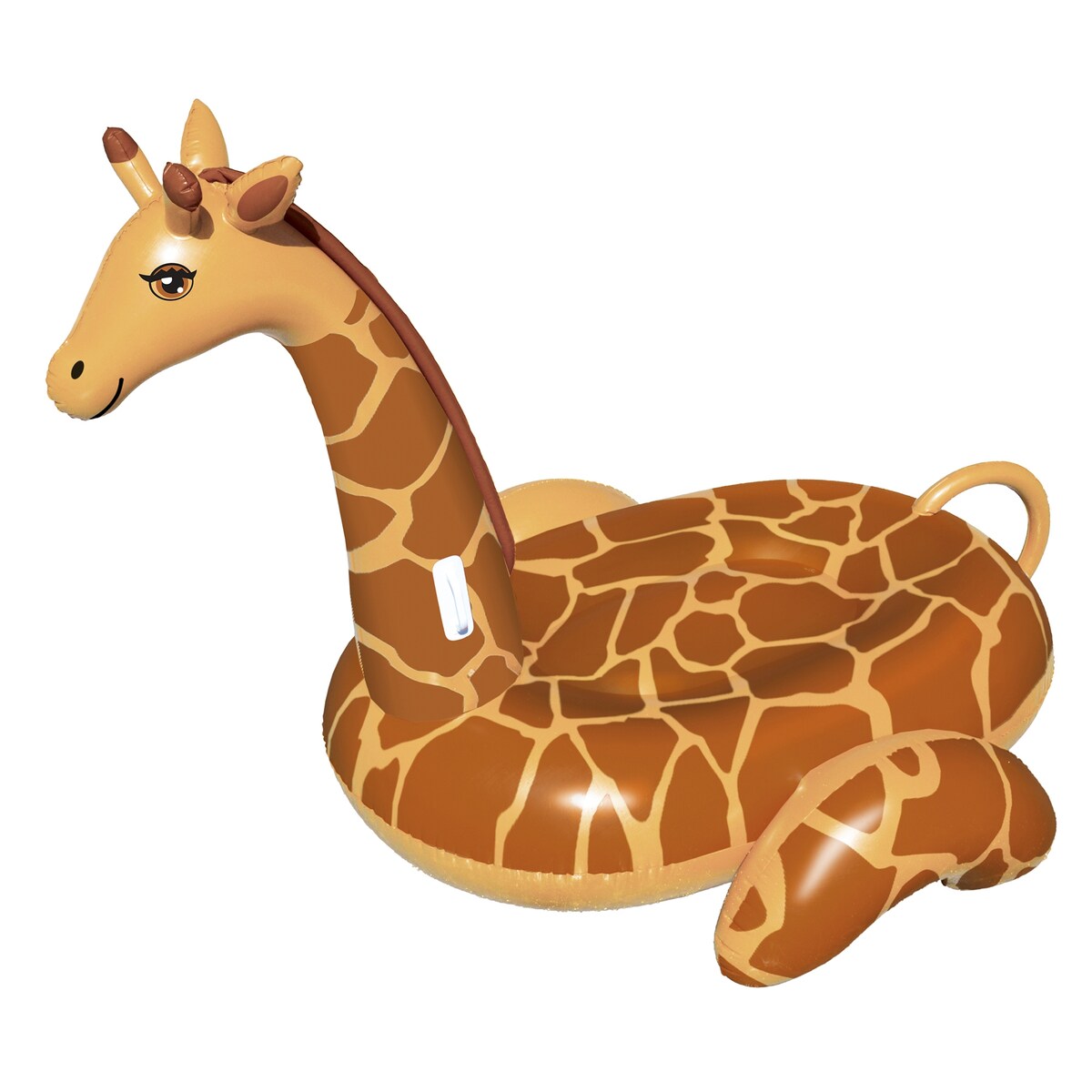 Inflatable Brown Giant Giraffe Swimming Pool Ride-On Lounger 96-Inch - 96"