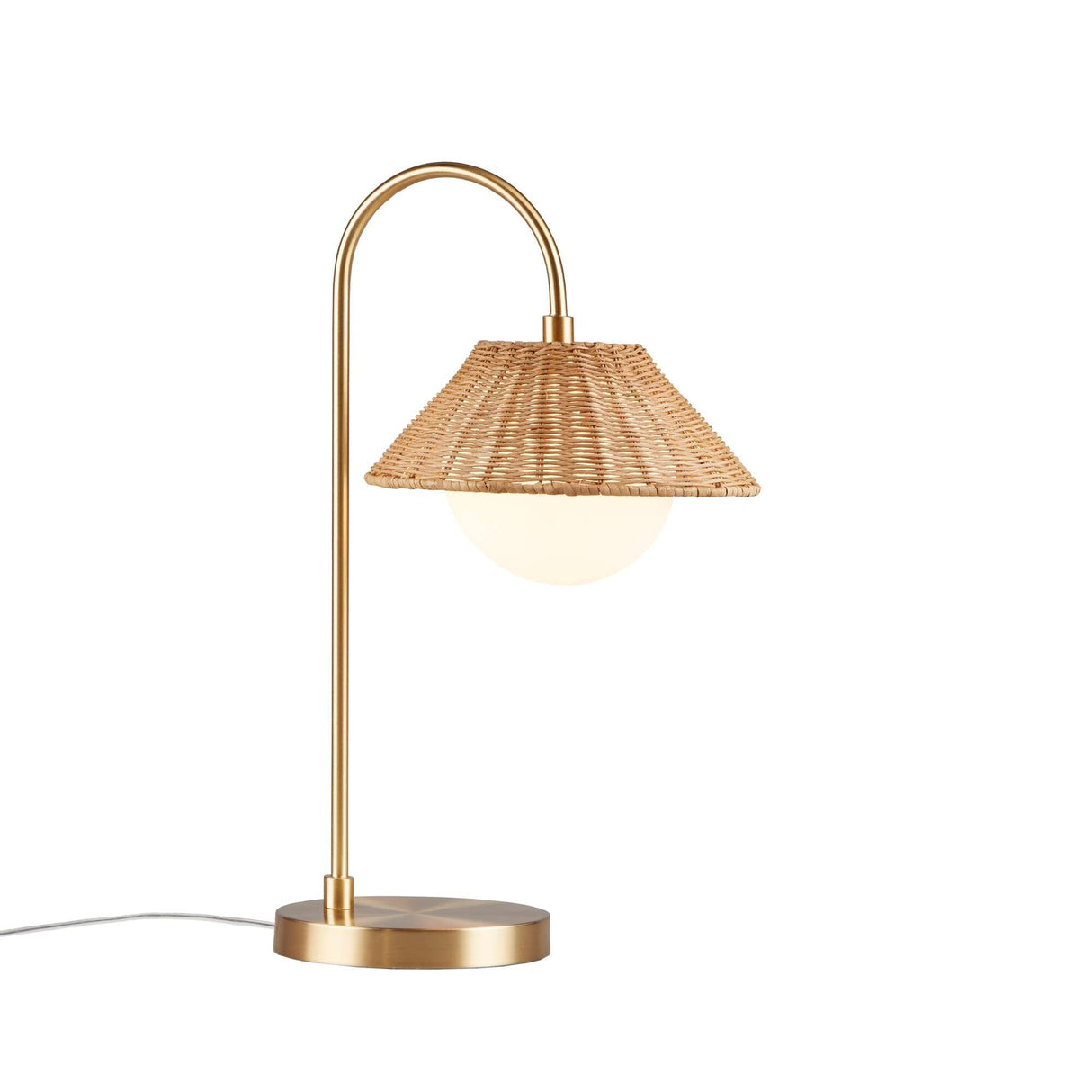 INK+IVY Laguna Rattan Weave Shade Table Lamp