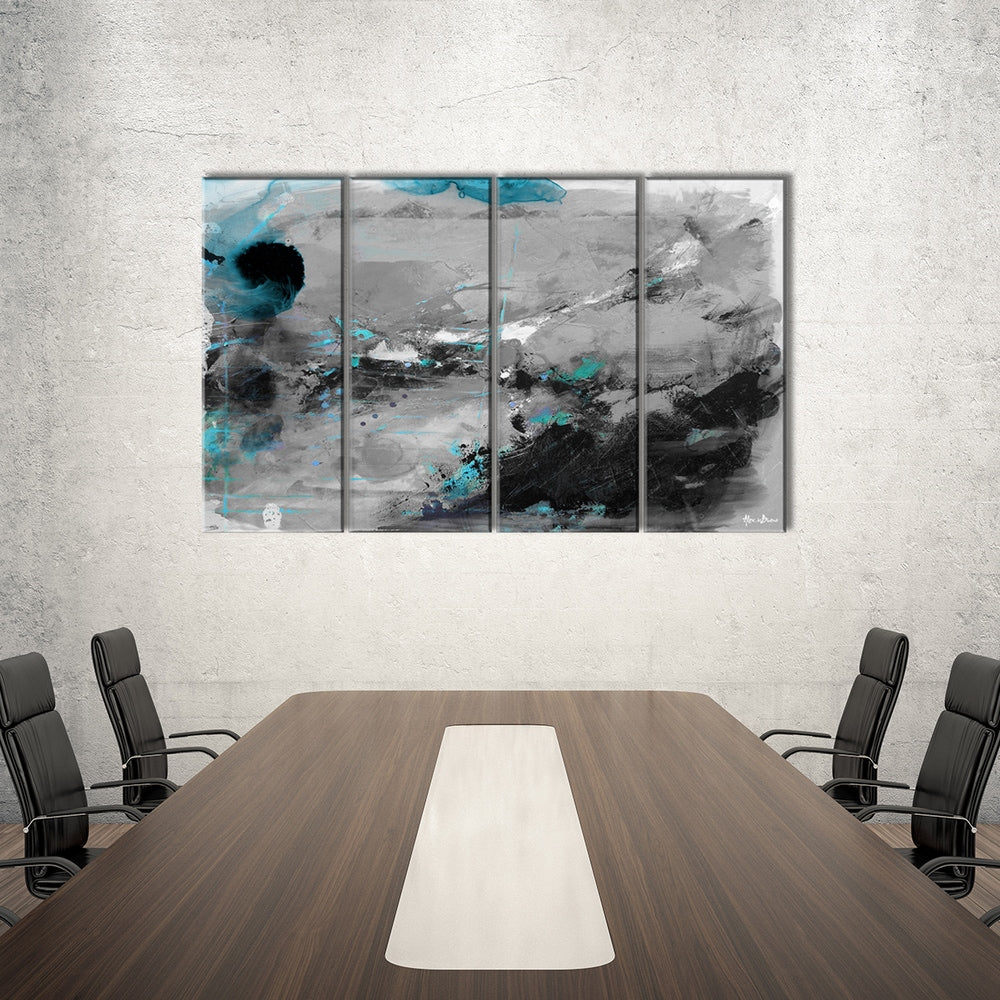 Inkd VII' 4-Piece Wrapped Canvas Wall Art Set