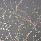 Innocence Charcoal and Copper Wallpaper