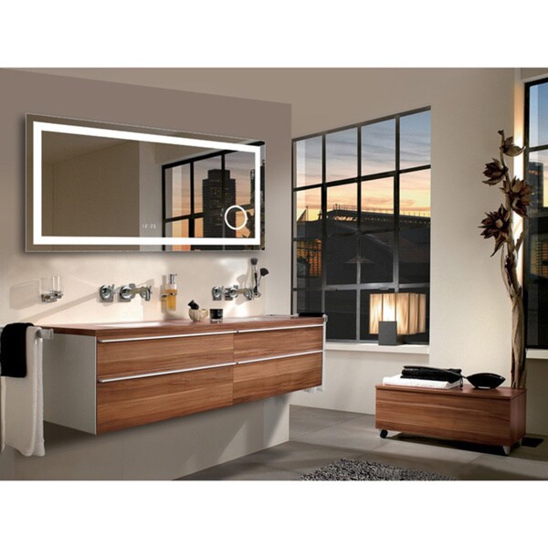 Innoci-USA Eros LED Wall Mount Lighted Vanity Mirror - Clear