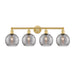 Innovations Lighting Athens Deco Swirl - 4 Light 35" Bath Vanity Light