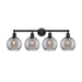 Innovations Lighting Athens Deco Swirl - 4 Light 35" Bath Vanity Light
