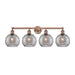 Innovations Lighting Athens Deco Swirl - 4 Light 35" Bath Vanity Light