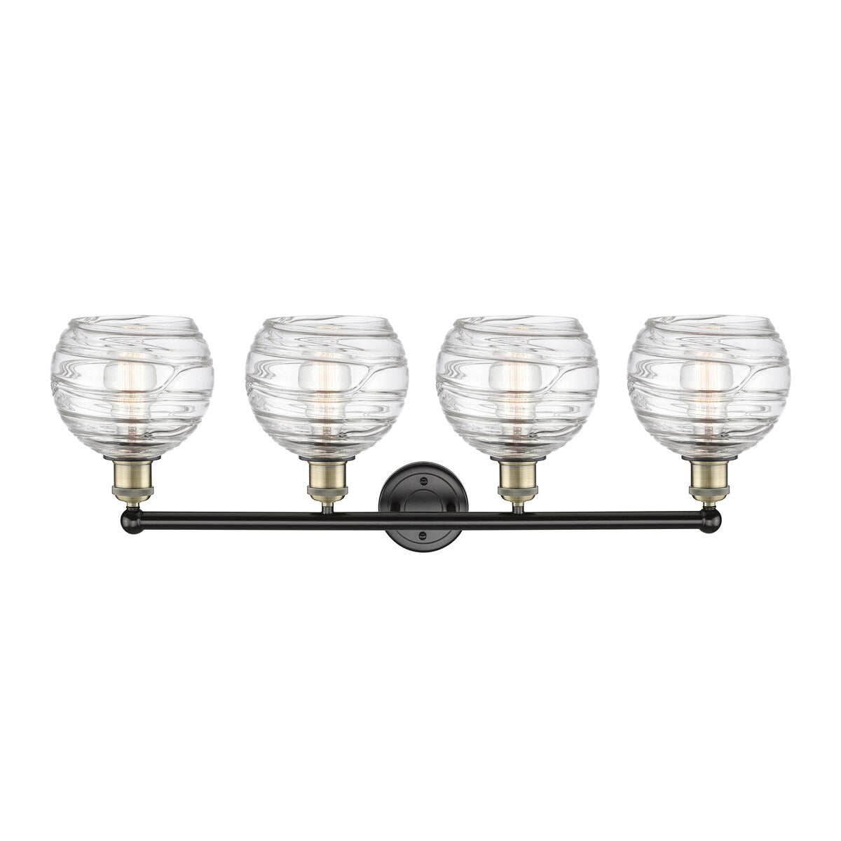 Innovations Lighting Athens Deco Swirl - 4 Light 35" Bath Vanity Light