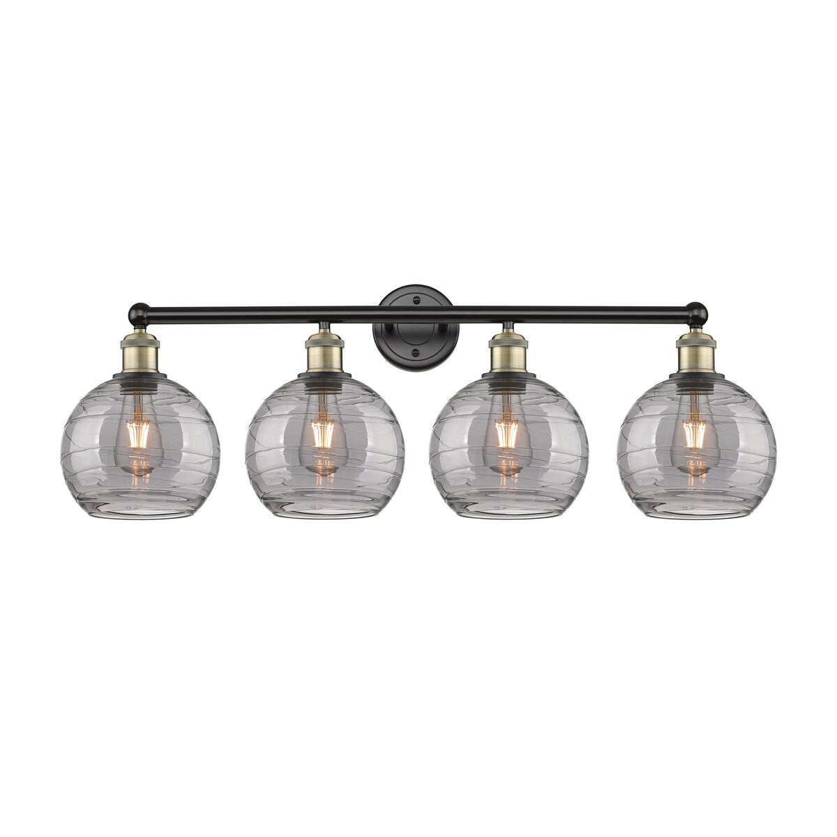 Innovations Lighting Athens Deco Swirl - 4 Light 35" Bath Vanity Light