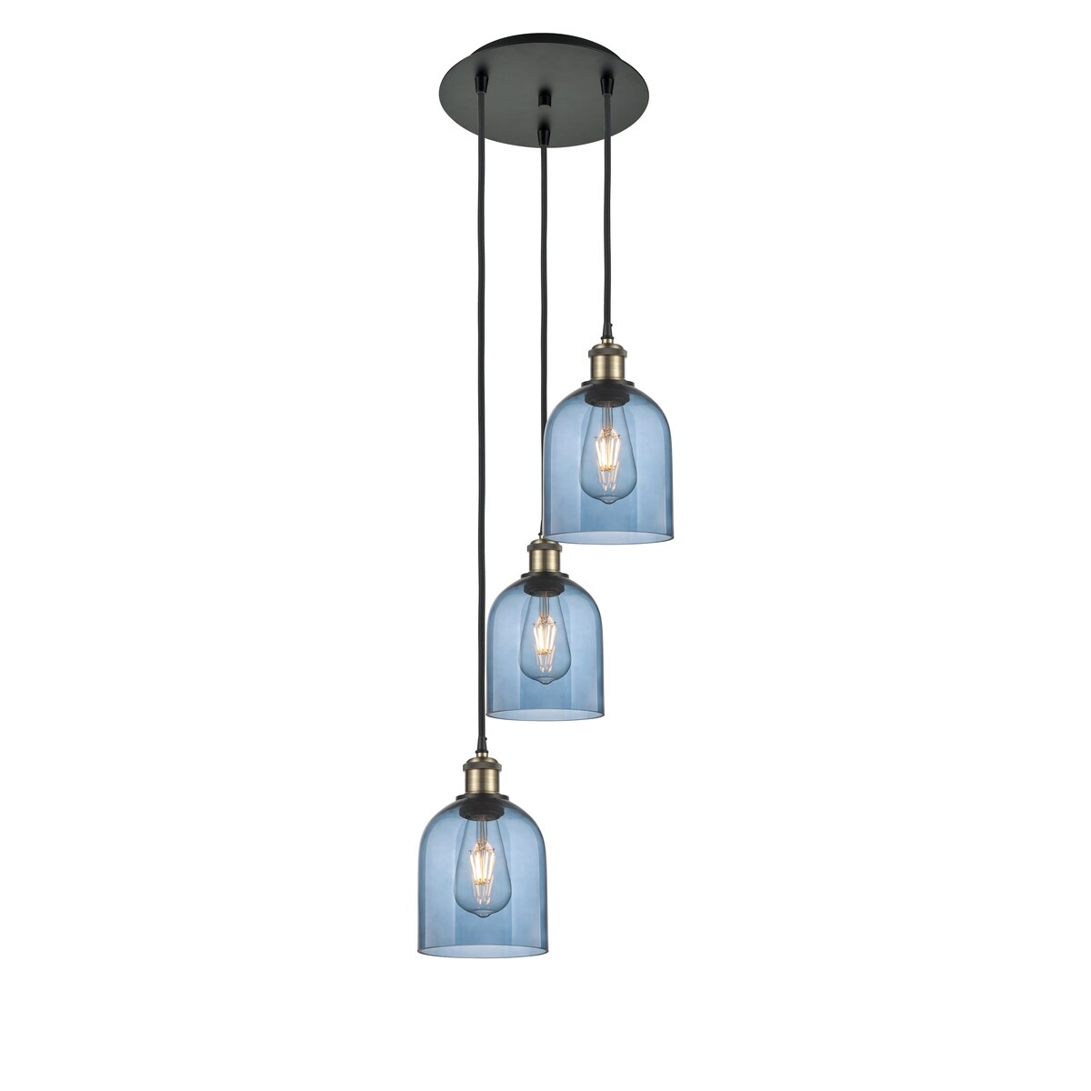 Innovations Lighting Ballston - Bella - 3 Light 12" Cord Hung Multi Pendant