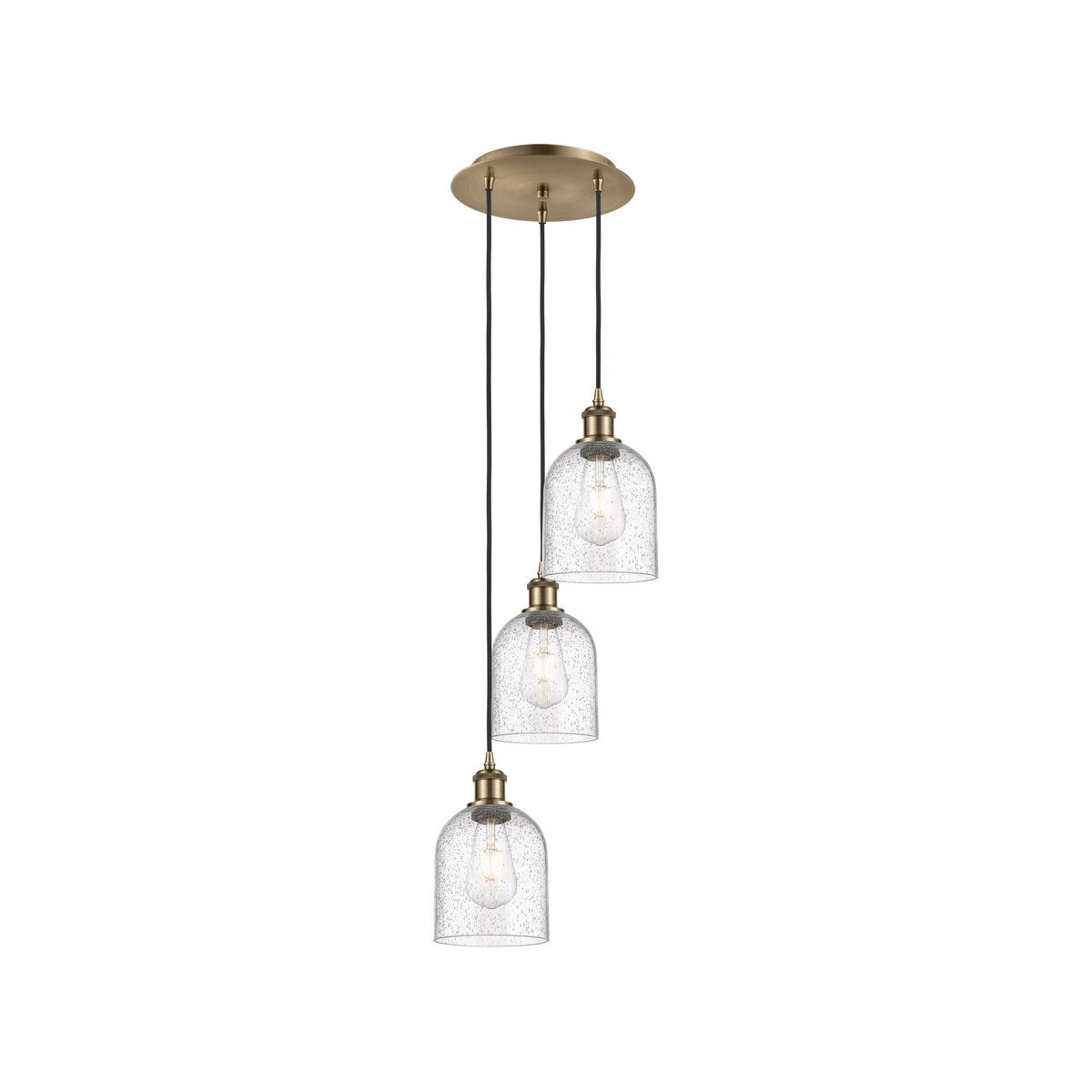 Innovations Lighting Ballston - Bella - 3 Light 12" Cord Hung Multi Pendant