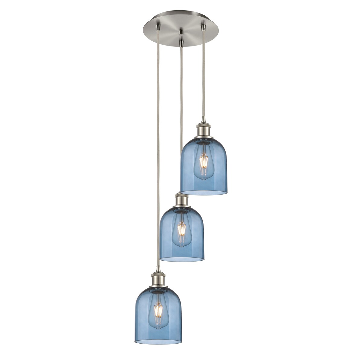 Innovations Lighting Ballston - Bella - 3 Light 12" Cord Hung Multi Pendant