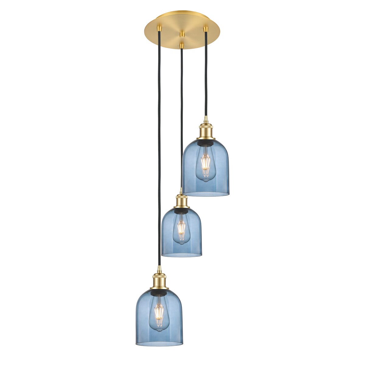 Innovations Lighting Ballston - Bella - 3 Light 12" Cord Hung Multi Pendant