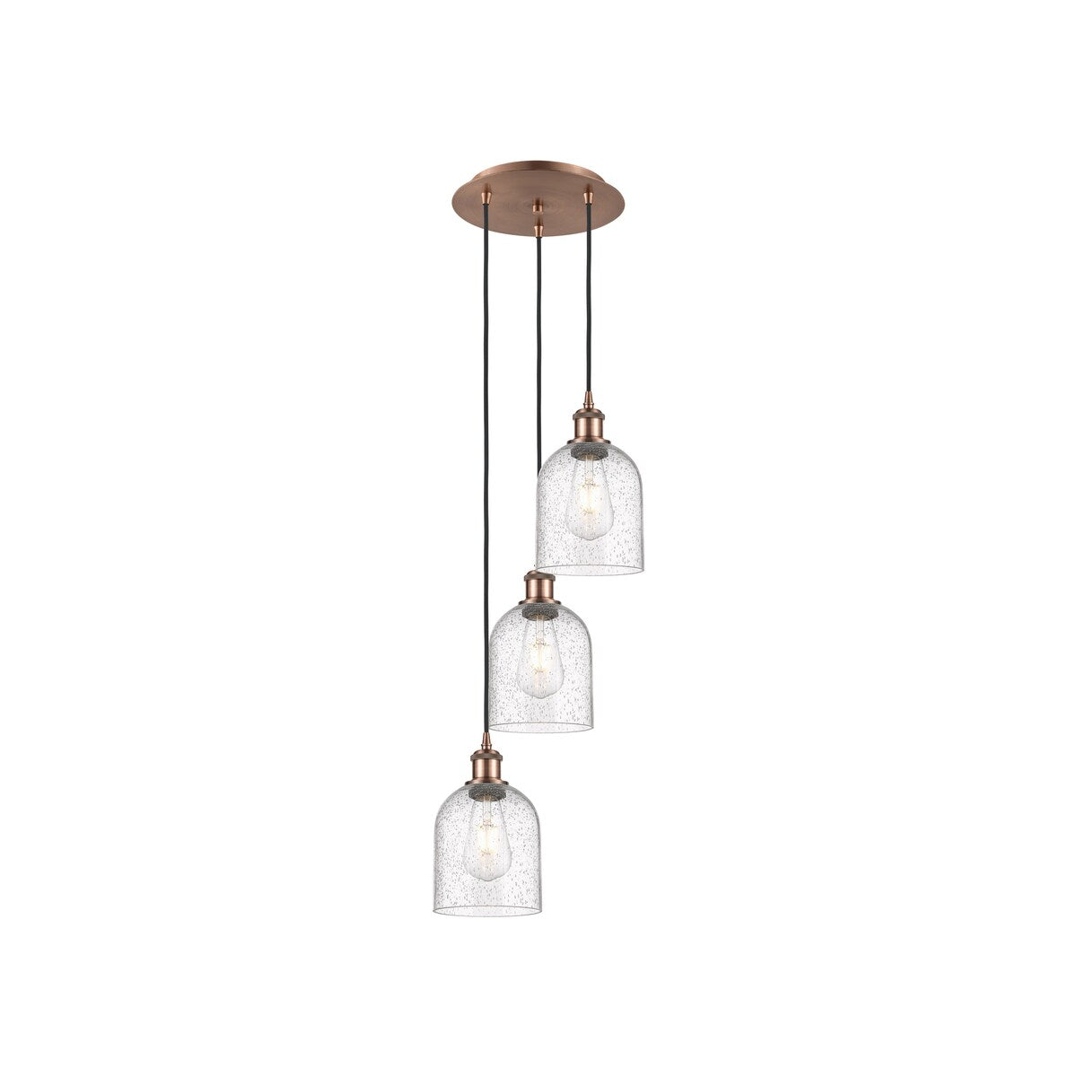 Innovations Lighting Ballston - Bella - 3 Light 12" Cord Hung Multi Pendant