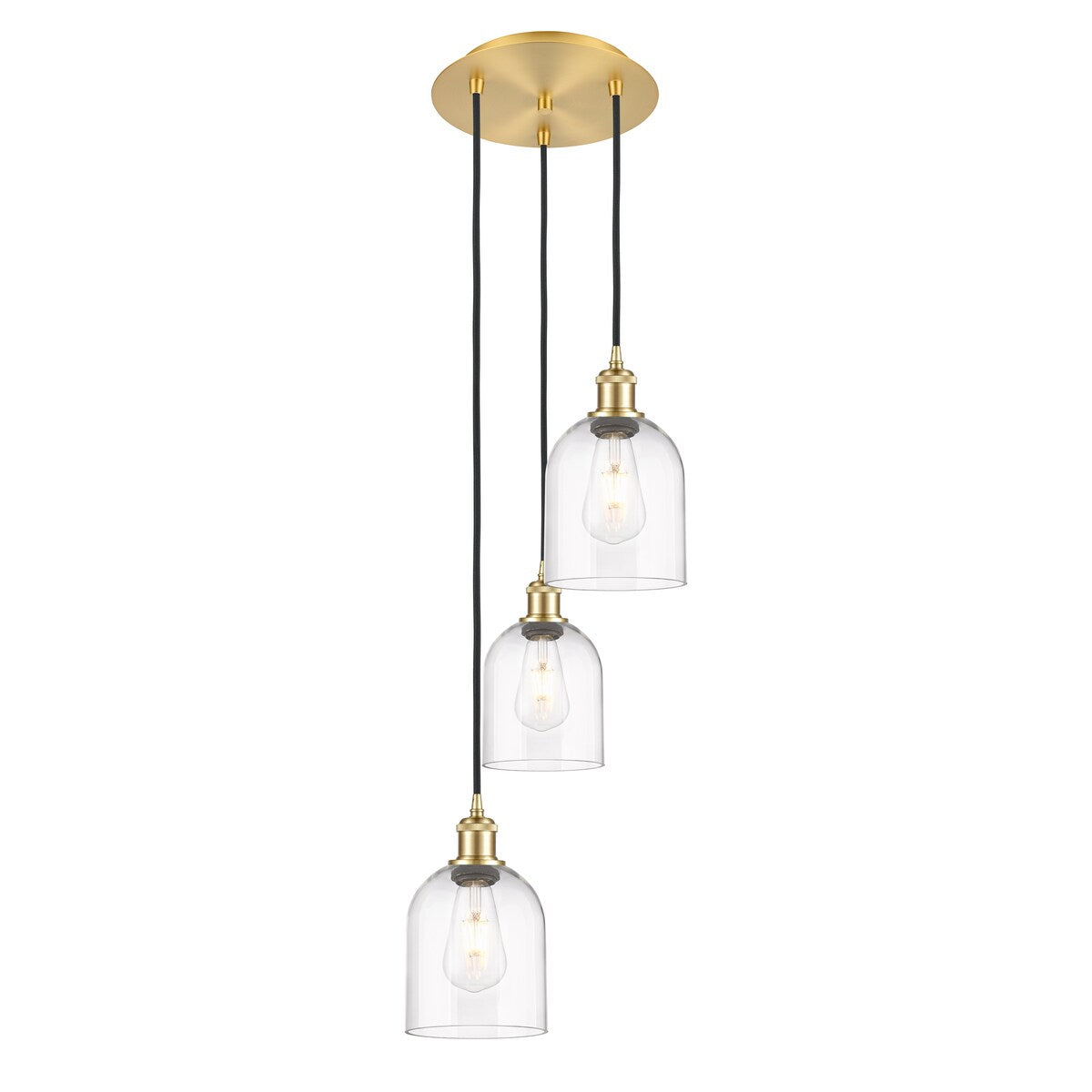 Innovations Lighting Ballston - Bella - 3 Light 12" Cord Hung Multi Pendant