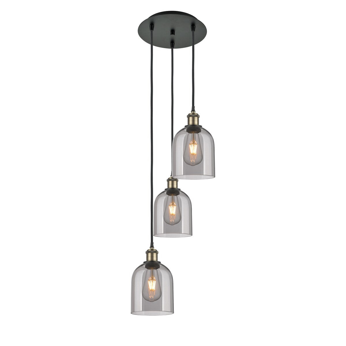 Innovations Lighting Ballston - Bella - 3 Light 12" Cord Hung Multi Pendant