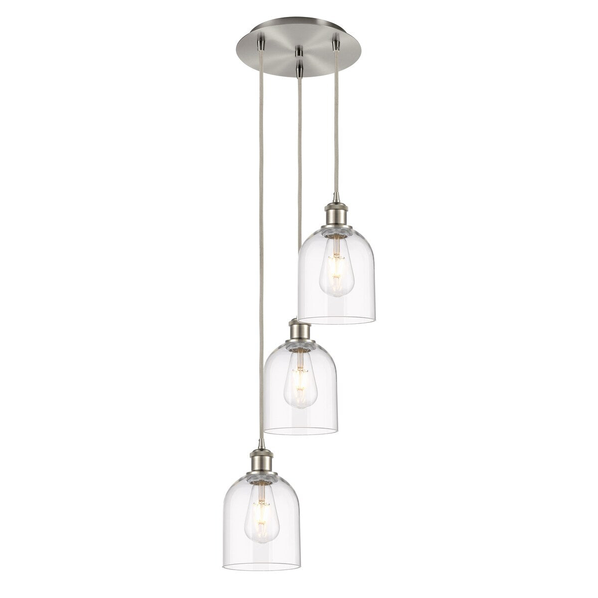 Innovations Lighting Ballston - Bella - 3 Light 12" Cord Hung Multi Pendant