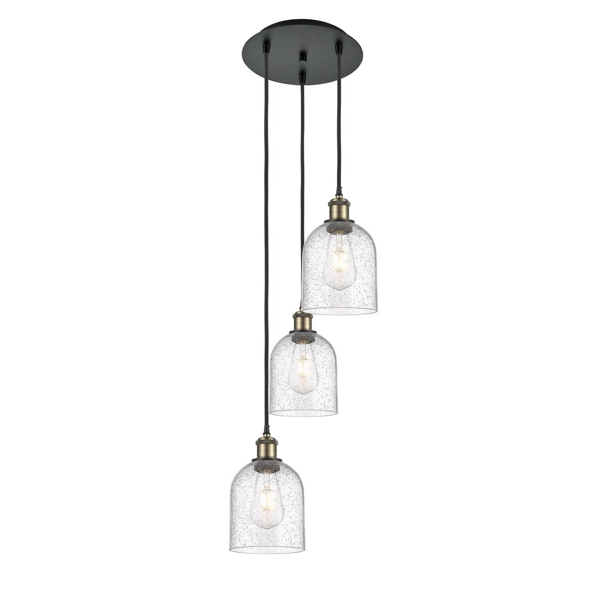 Innovations Lighting Ballston - Bella - 3 Light 12" Cord Hung Multi Pendant