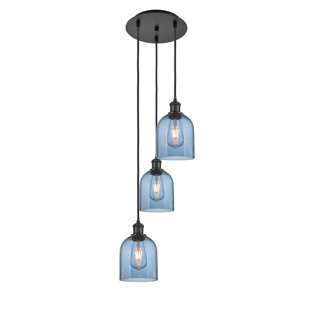 Innovations Lighting Ballston - Bella - 3 Light 12" Cord Hung Multi Pendant