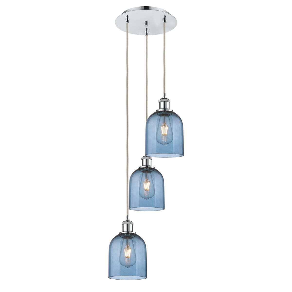 Innovations Lighting Ballston - Bella - 3 Light 12" Cord Hung Multi Pendant