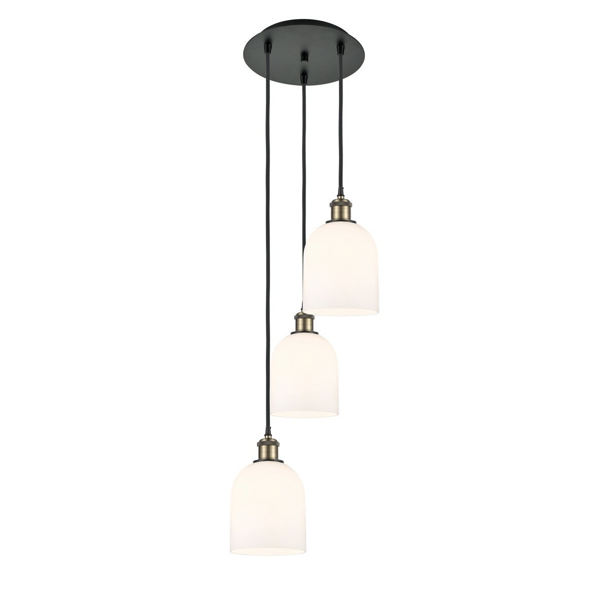 Innovations Lighting Ballston - Bella - 3 Light 12" Cord Hung Multi Pendant