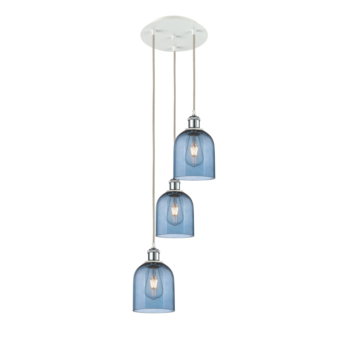 Innovations Lighting Ballston - Bella - 3 Light 12" Cord Hung Multi Pendant