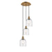 Innovations Lighting Ballston - Bella - 3 Light 12" Cord Hung Multi Pendant