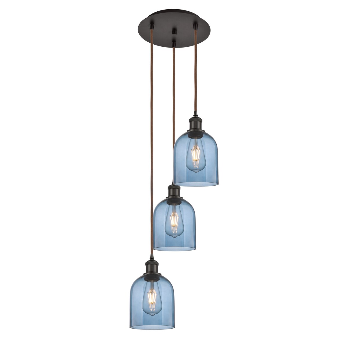 Innovations Lighting Ballston - Bella - 3 Light 12" Cord Hung Multi Pendant