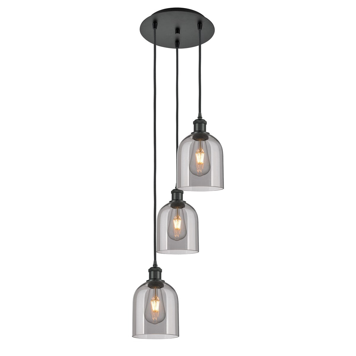 Innovations Lighting Ballston - Bella - 3 Light 12" Cord Hung Multi Pendant