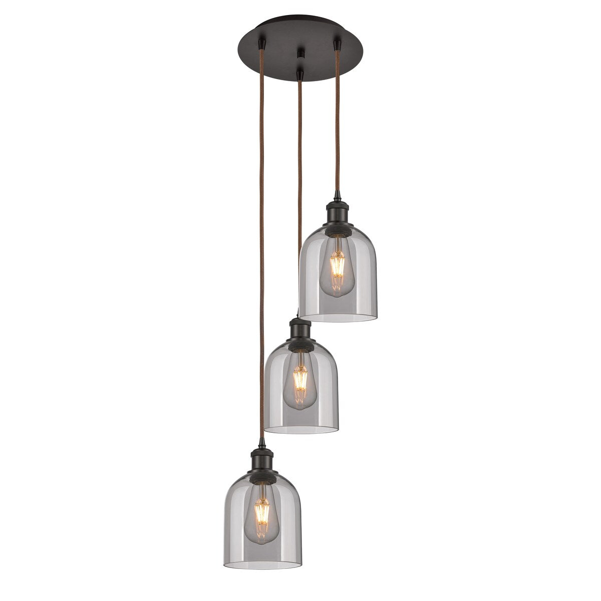 Innovations Lighting Ballston - Bella - 3 Light 12" Cord Hung Multi Pendant