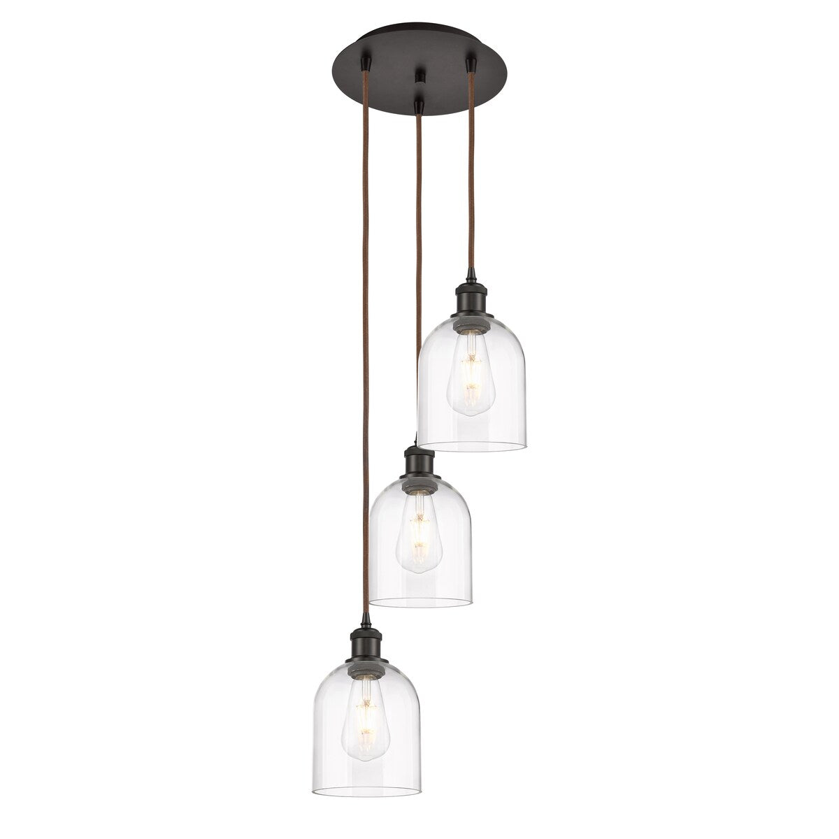 Innovations Lighting Ballston - Bella - 3 Light 12" Cord Hung Multi Pendant