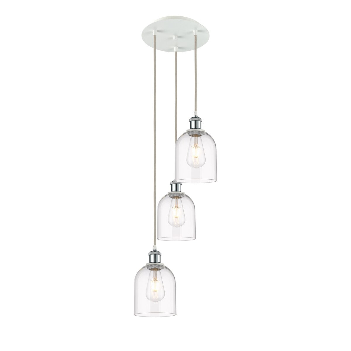 Innovations Lighting Ballston - Bella - 3 Light 12" Cord Hung Multi Pendant