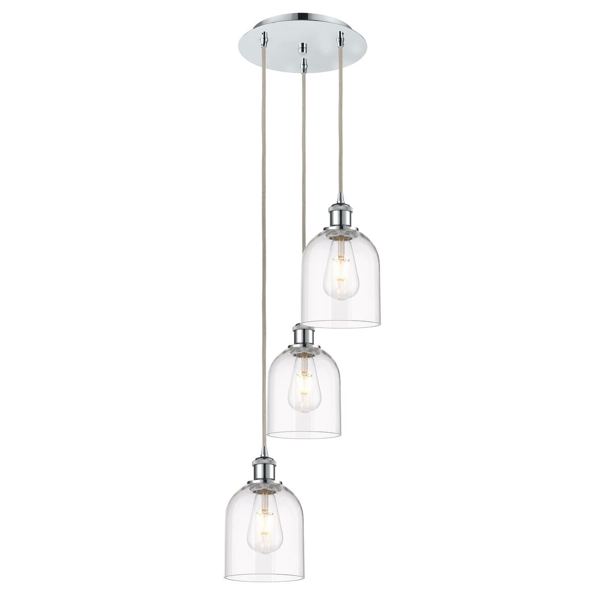 Innovations Lighting Ballston - Bella - 3 Light 12" Cord Hung Multi Pendant