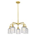 Innovations Lighting Ballston - Bridal Veil - 5 Light 23" Stem Hung Chandelier
