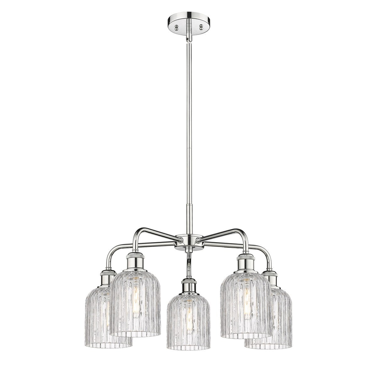 Innovations Lighting Ballston - Bridal Veil - 5 Light 23" Stem Hung Chandelier