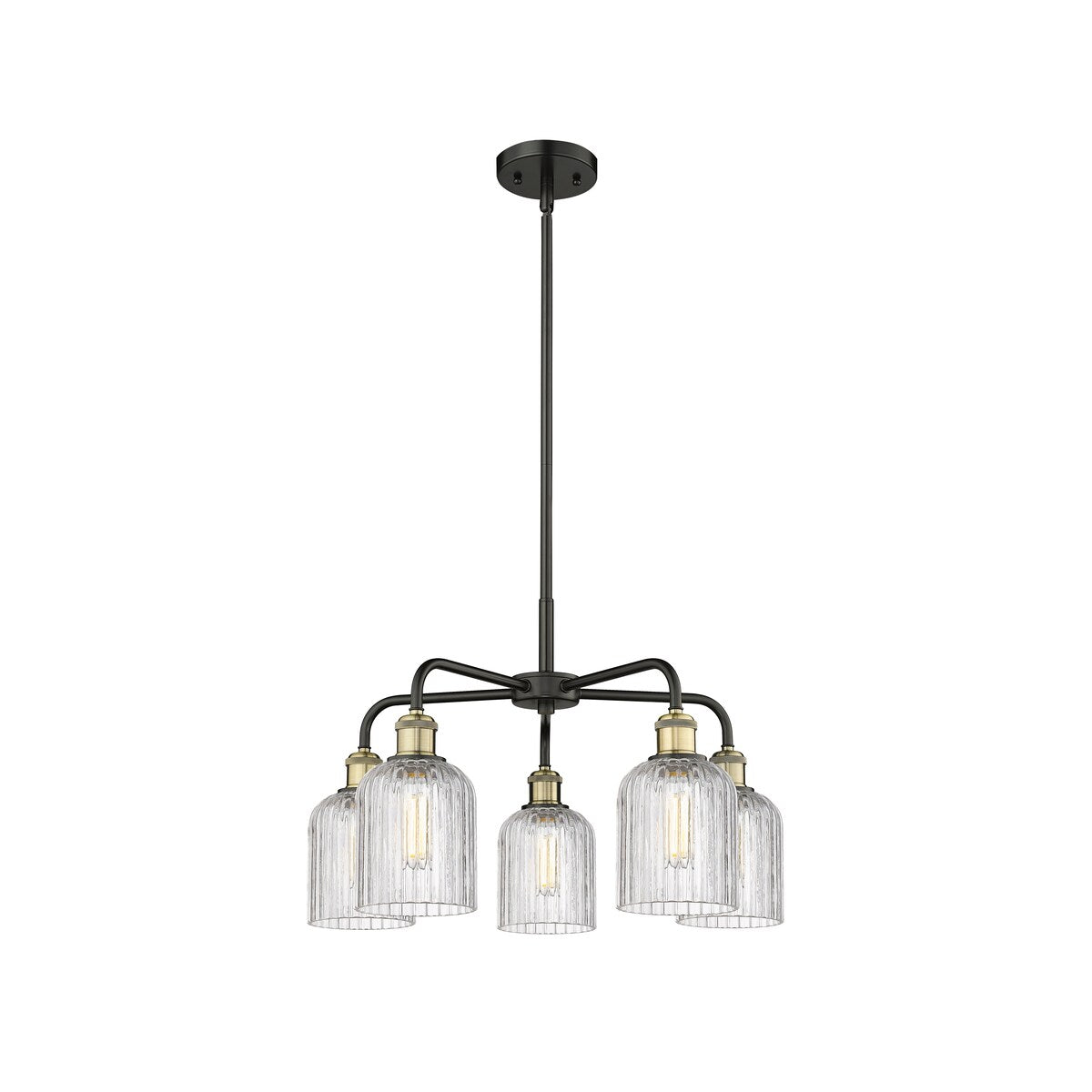 Innovations Lighting Ballston - Bridal Veil - 5 Light 23" Stem Hung Chandelier