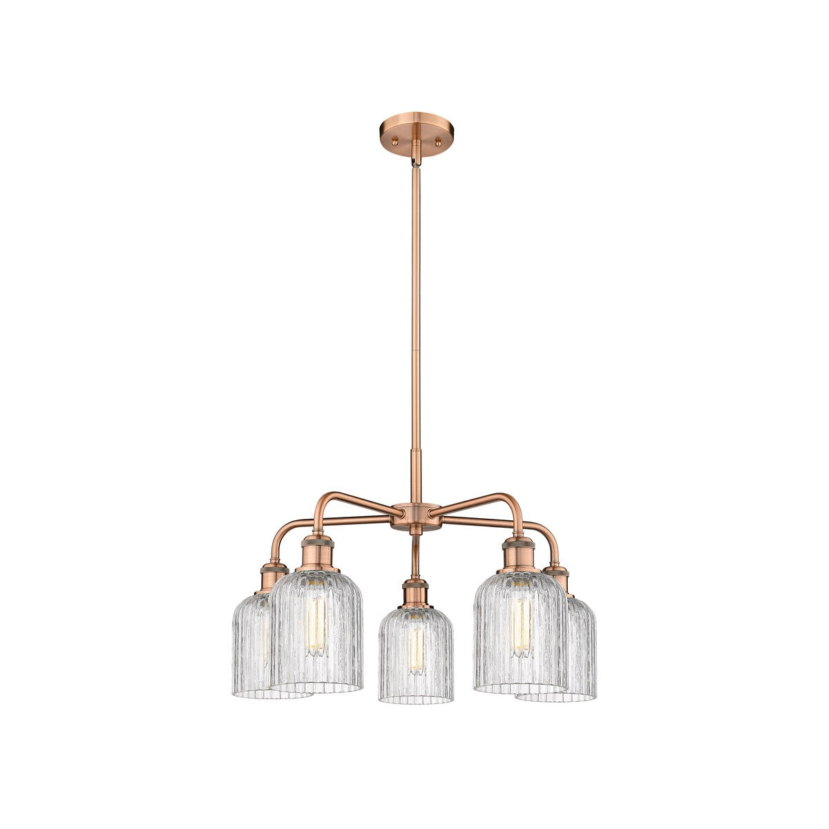 Innovations Lighting Ballston - Bridal Veil - 5 Light 23" Stem Hung Chandelier
