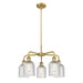 Innovations Lighting Ballston - Bridal Veil - 5 Light 23" Stem Hung Chandelier