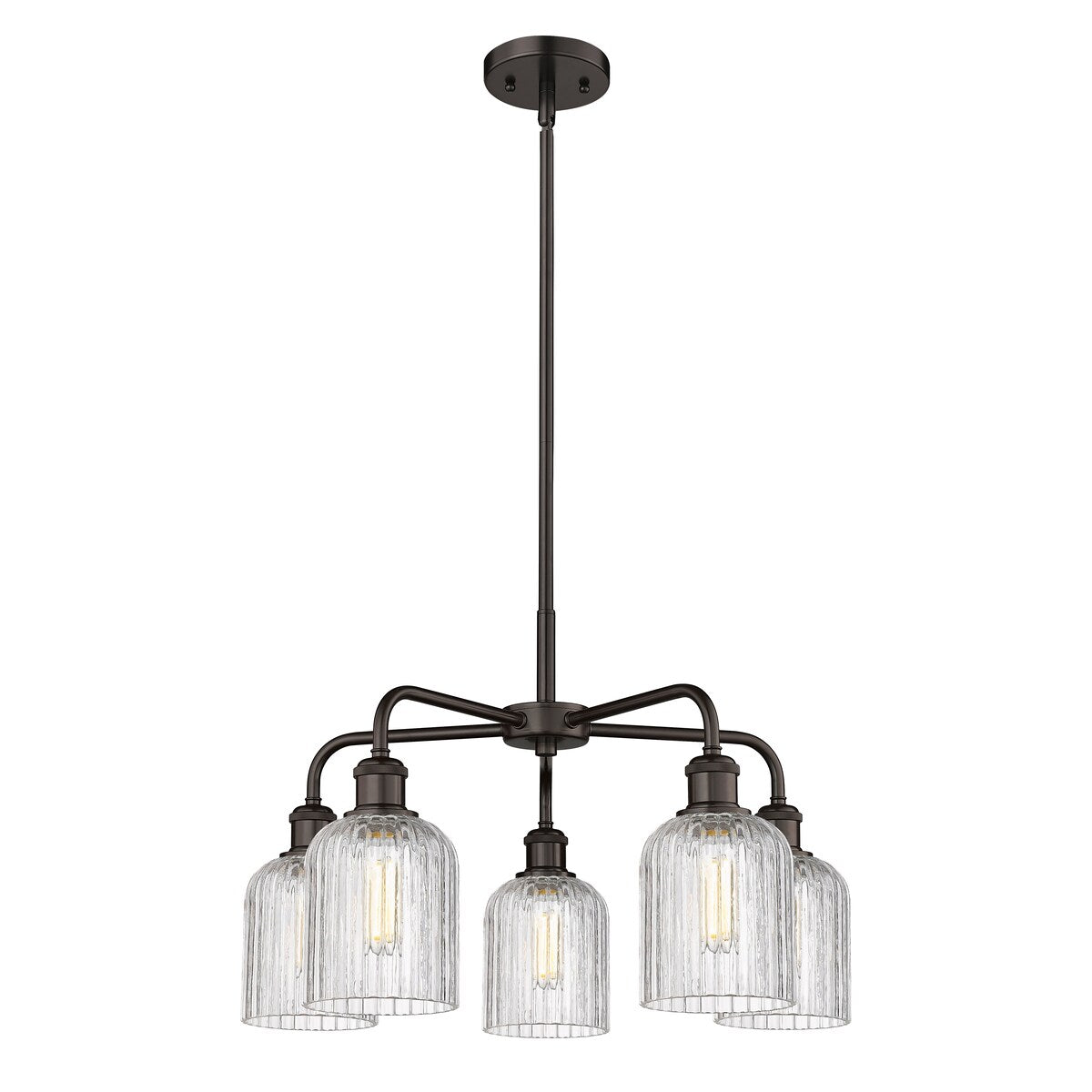 Innovations Lighting Ballston - Bridal Veil - 5 Light 23" Stem Hung Chandelier