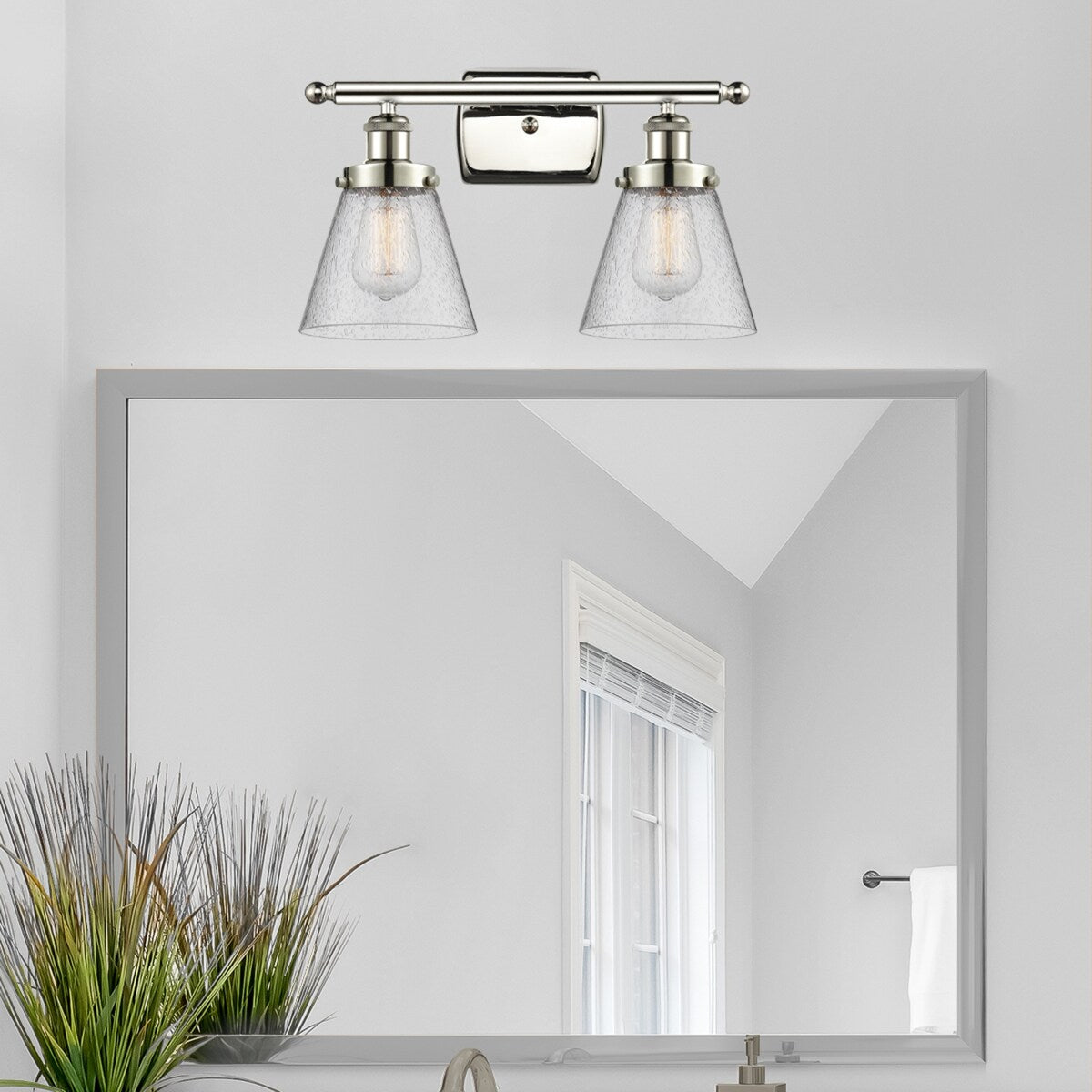Innovations Lighting Ballston Urban Cone - 2 Light 16" Bath Vanity Light