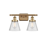 Innovations Lighting Ballston Urban Cone - 2 Light 16" Bath Vanity Light