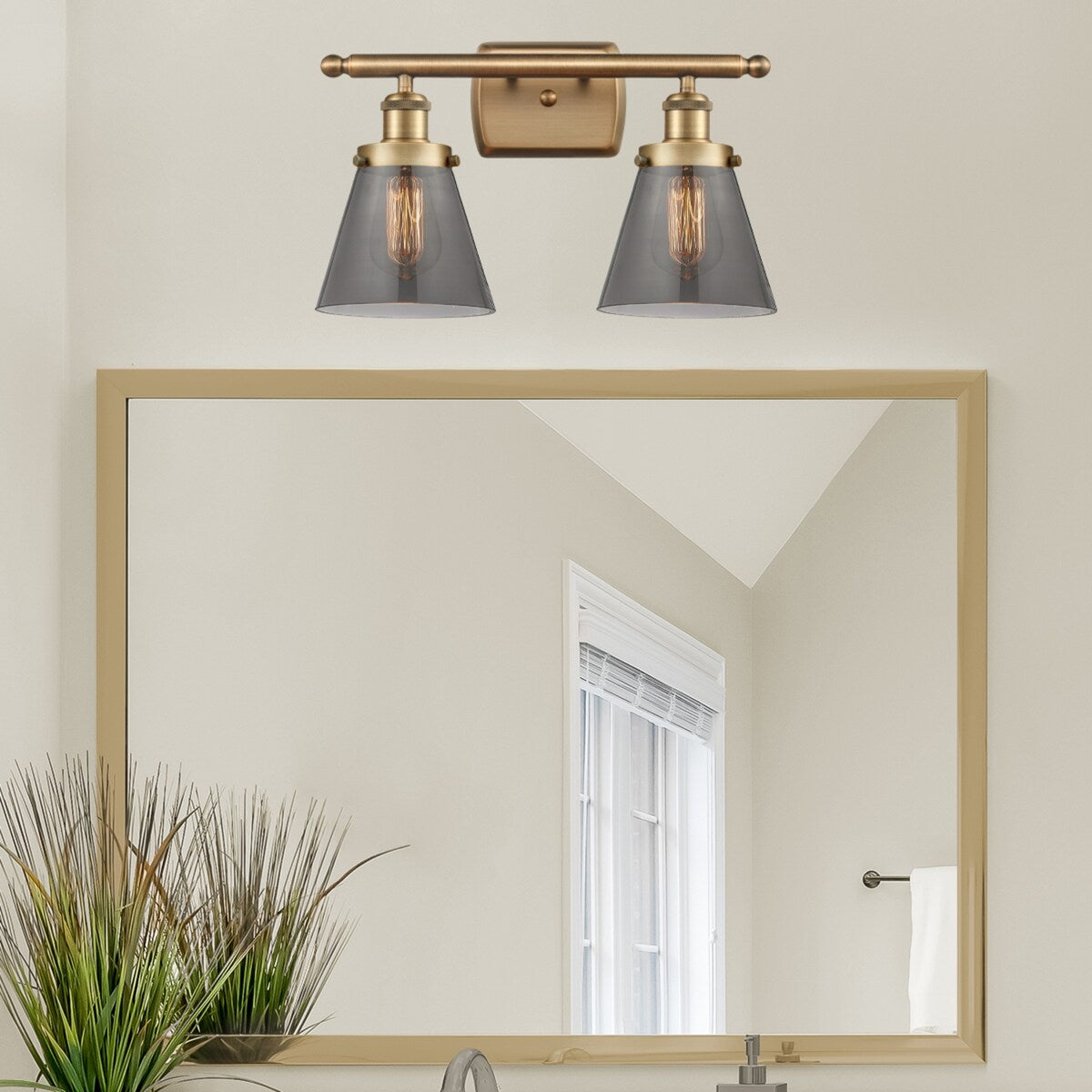 Innovations Lighting Ballston Urban Cone - 2 Light 16" Bath Vanity Light
